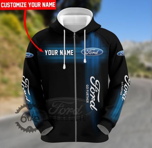 BEX0635FORD CUSTOM NAME – Zip Hoodie – Hoodie – Sweater – TShirt