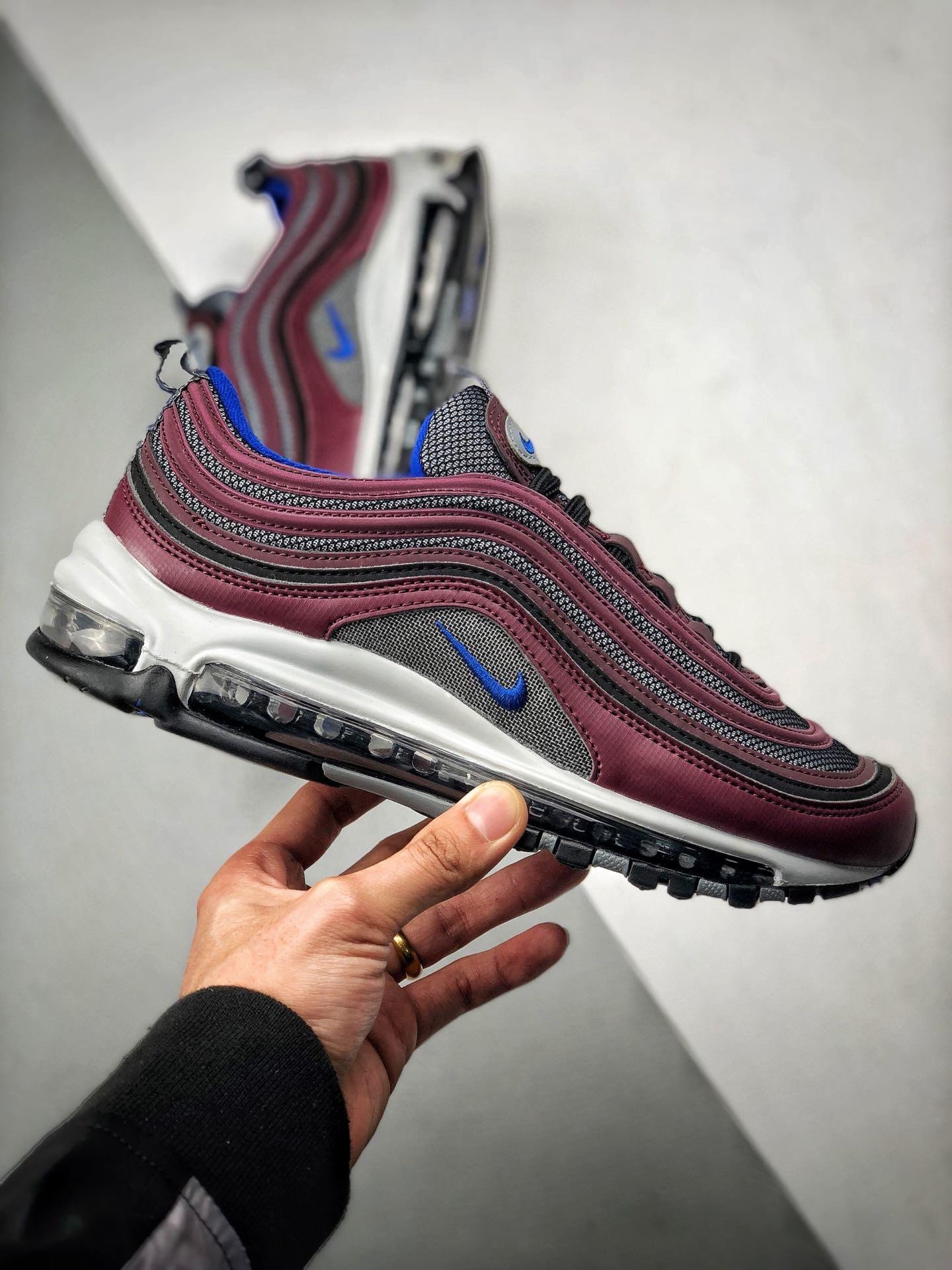 Nike Air Max 97 Cool GreyRacer Blue-Night Maroon 5339614