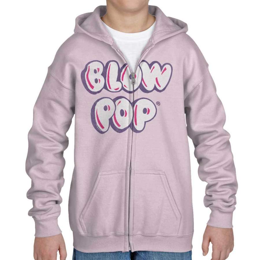 Vintage Blow Pop Youth Zip Hoodie