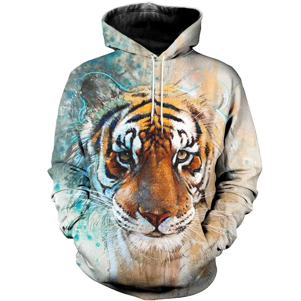 Beautiful Tiger Awesome Design 3D Printed Sublimation Hoodie Hooded Sweatshirt Comfy Soft And Warm For Men Women S To 5Xl Ctc21012600