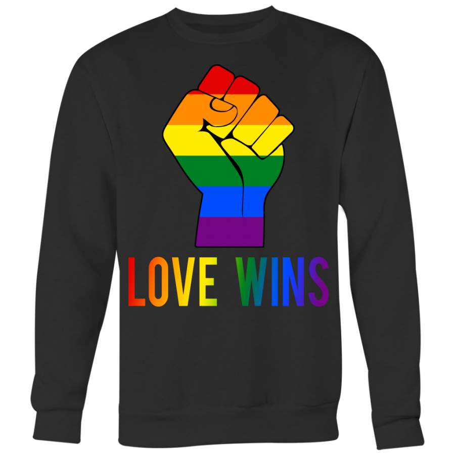 Love Wins Closed Fist Shirt, LGBT Shirt, Gay Pride Shirt