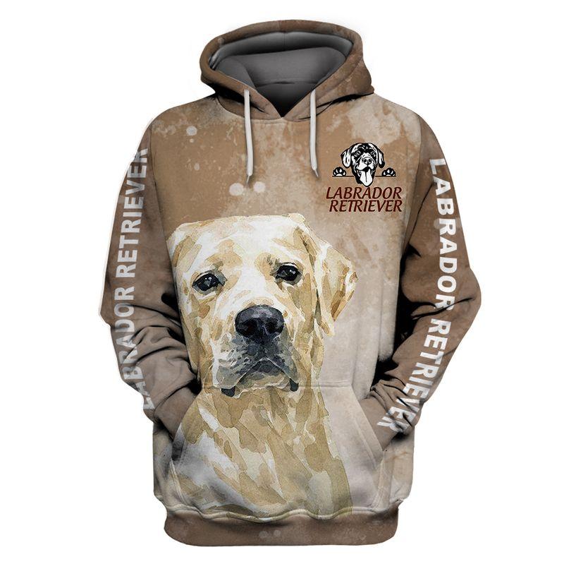 Dog Lovers Gift 3D Print Labrador Retriver  Adult Unisex