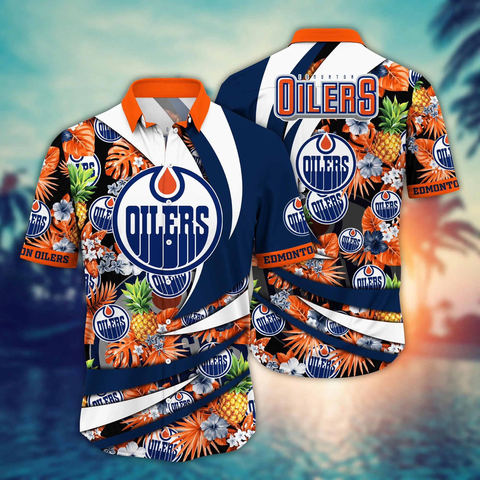 Edmonton Oilers Nhl Hawaiian Shirt Balmy Aloha Shirt