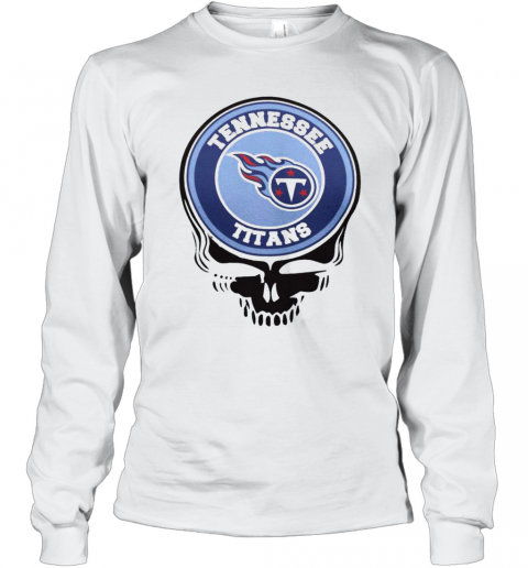 Tennessee Titans Football Skull Long Sleeve T-Shirt