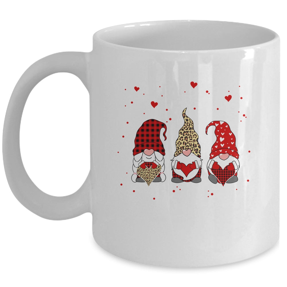 Valentine Gromes Hearts Leopard Plaid Gift For Girlfriend Mug