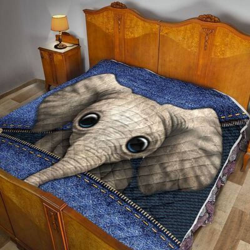 Elephant Zipper Awesome MYT729 Quilt