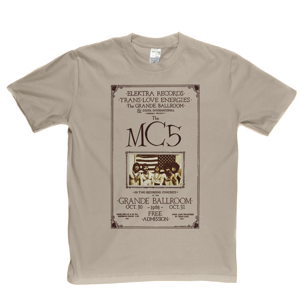 Mc5 Grande Ballroom Poster T-Shirt