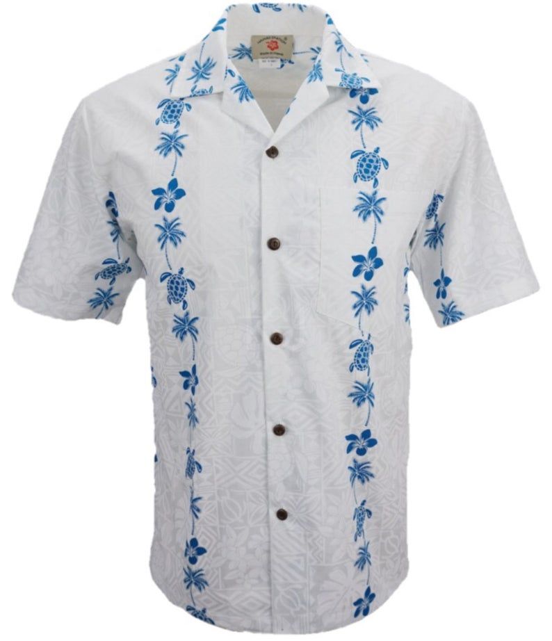 Turtles White Blue Nice Design Hawaii Shirt Ha12752