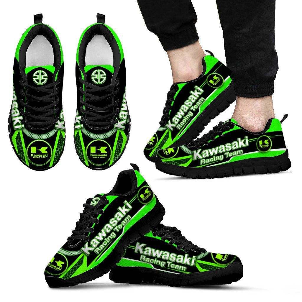 3D Printed Kawasaki Racing  -NH Sneakers Ver1 For Men & Women (Green)