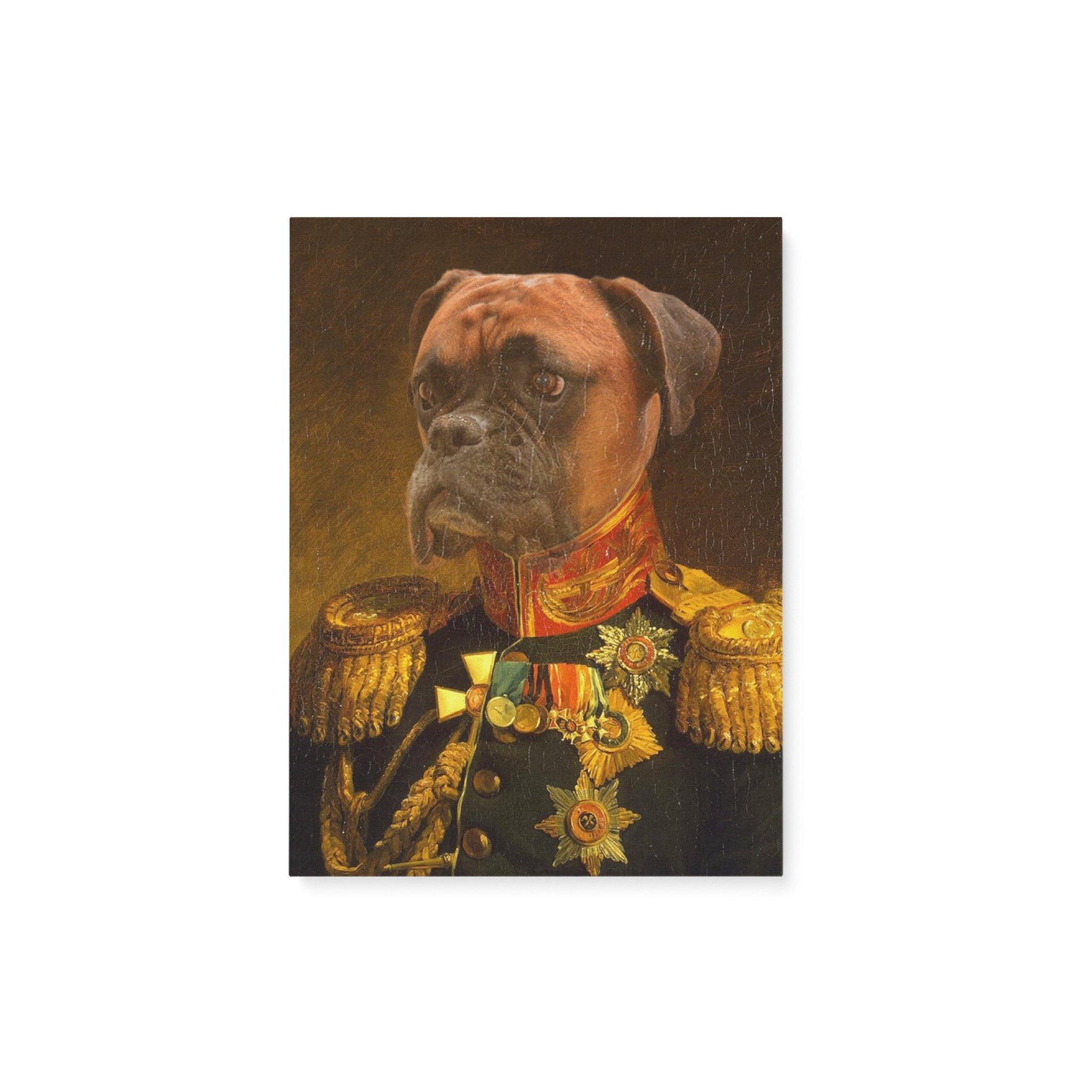 [Personalized Photo] Pet Portrait, The Veteran – Gift For Home Decor Dog Lover Canvas Prints