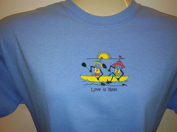 Kayak kayaking couples shirt