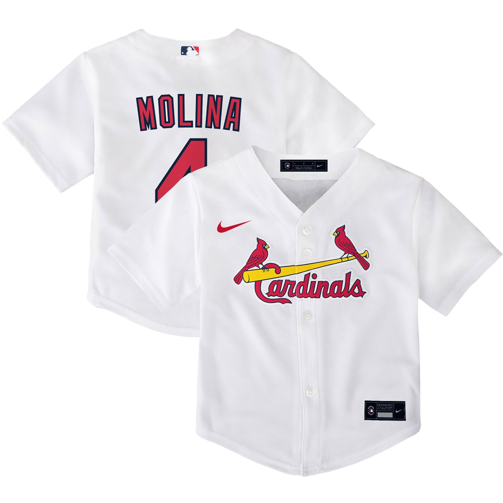 Yadier Molina St. Louis Cardinals Toddler Home Replica Player Jersey – White MLB