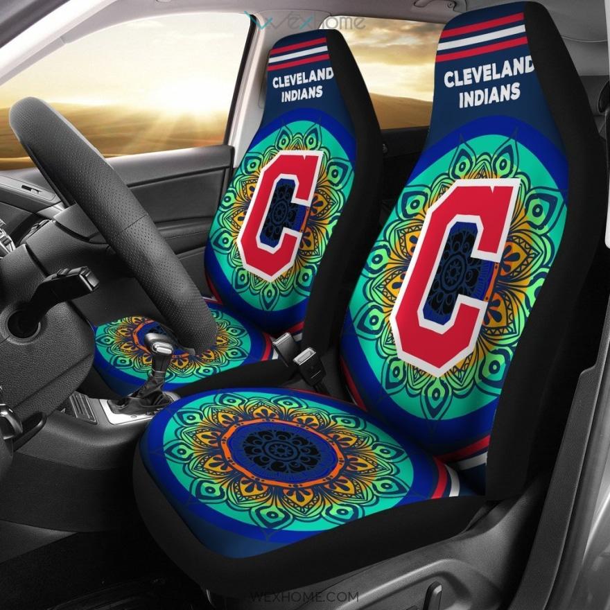 Magical And Vibrant Cleveland Indians Car Seat Covers Unique Car Gift 2021