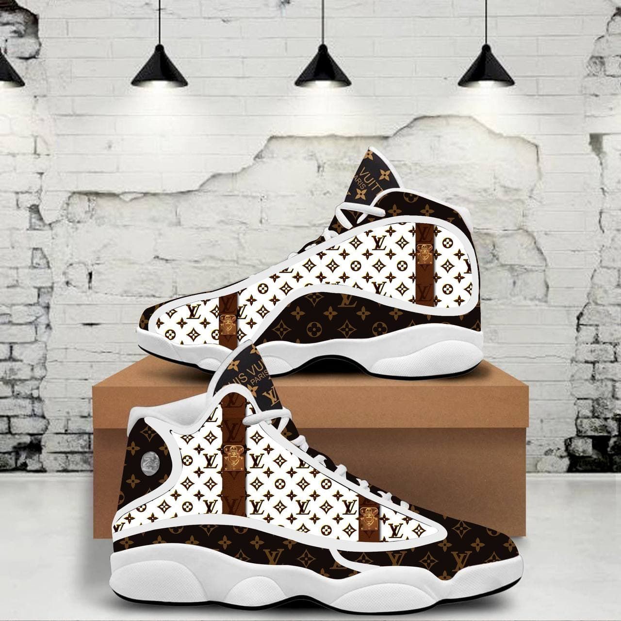 L V Air Jordan 13 White Sneaker – S15 – Fit Fit Apparel