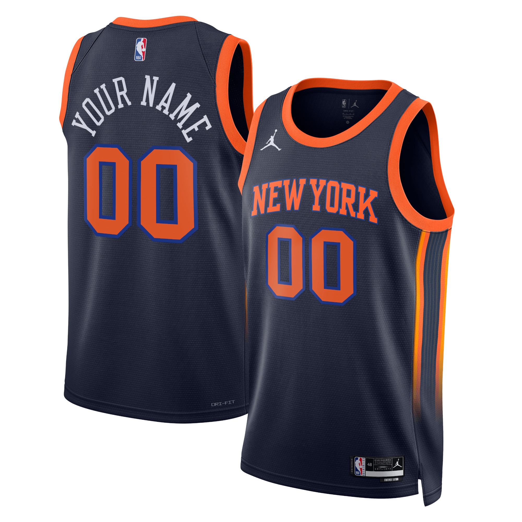 New York Knicks Jordan Statement Swingman Jersey – Custom – Unisex