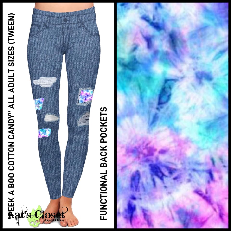 Peek A Boo Cotton Candy Leggings With Pockets – Pre Orders Closed Eta Jan