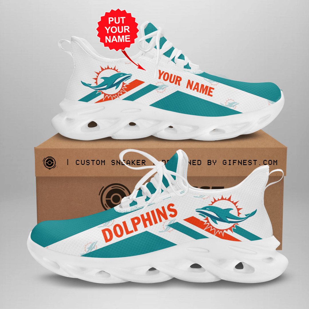 Miami Dolphins Max Soul Sneakers, Sports Shoes, Shoes For Men And Women Wh295