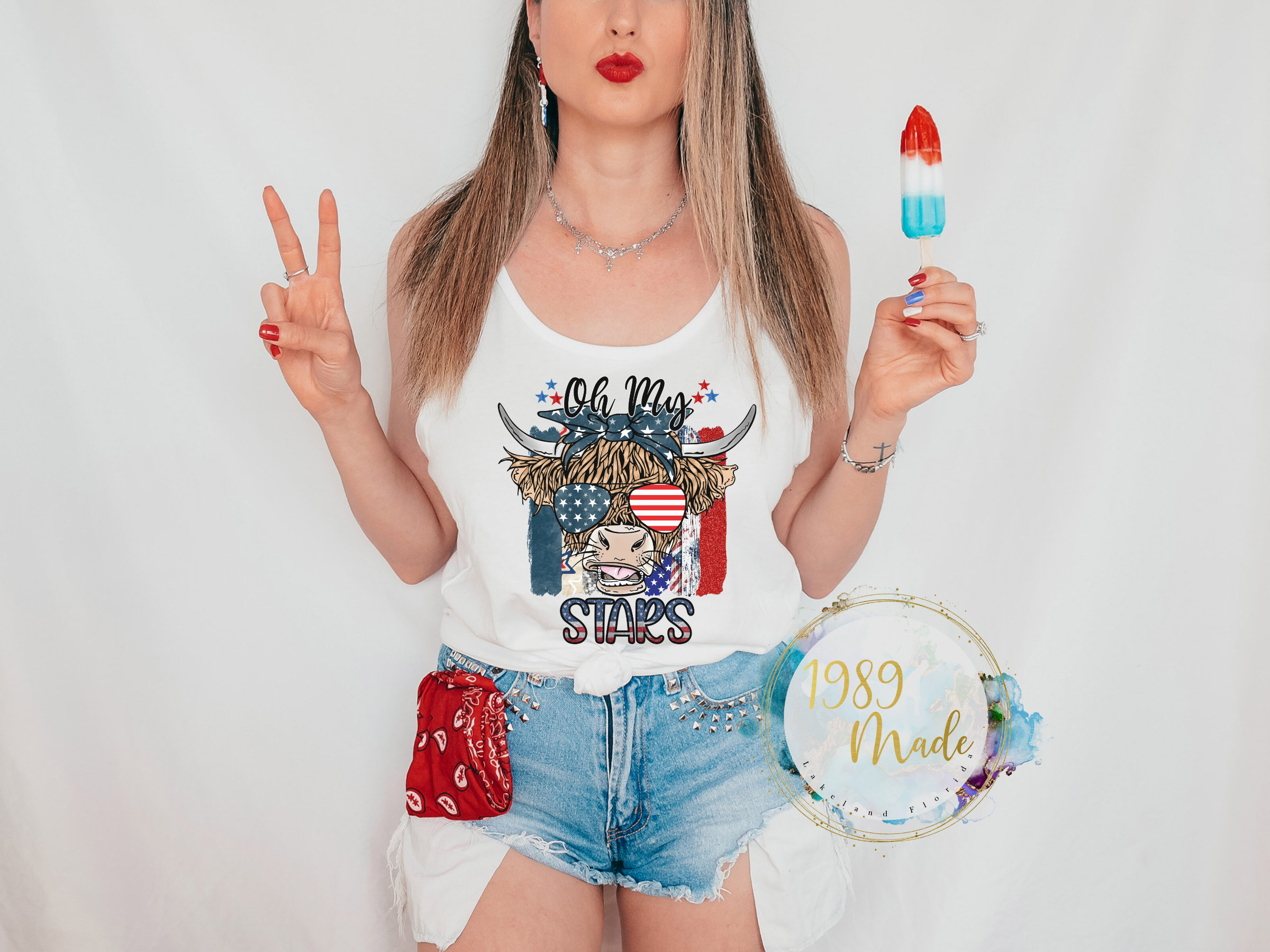 Oh My Stars 4th Of July Tank