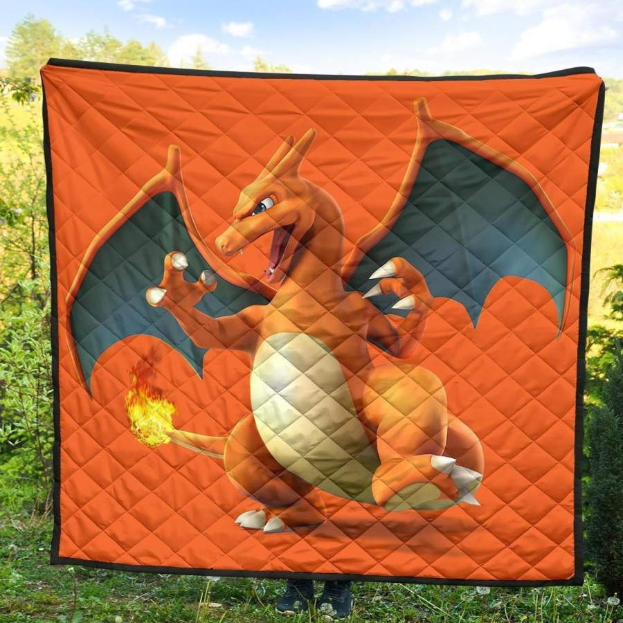 Pokemon Charizard Quilt Blanket#1