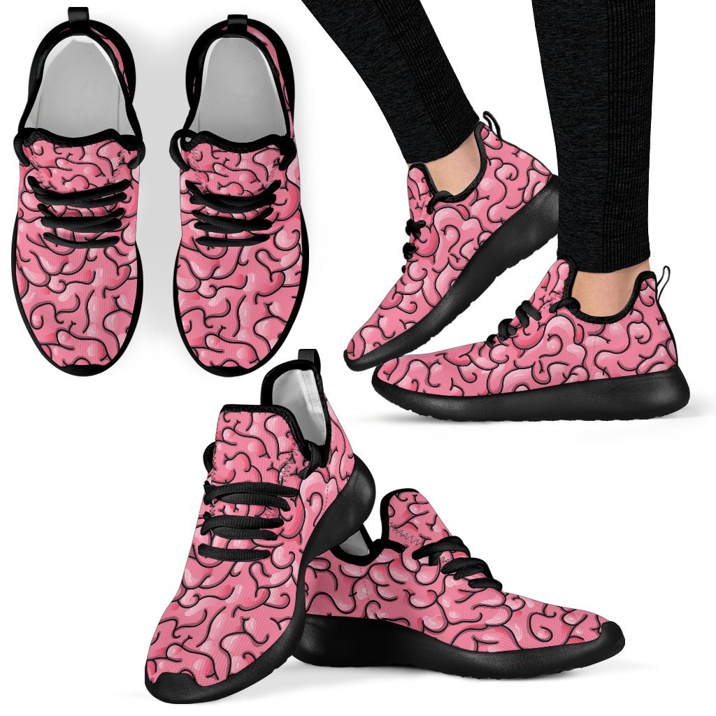 Zombie Brain Halloween Pattern Print Men Women Knit Sneaker