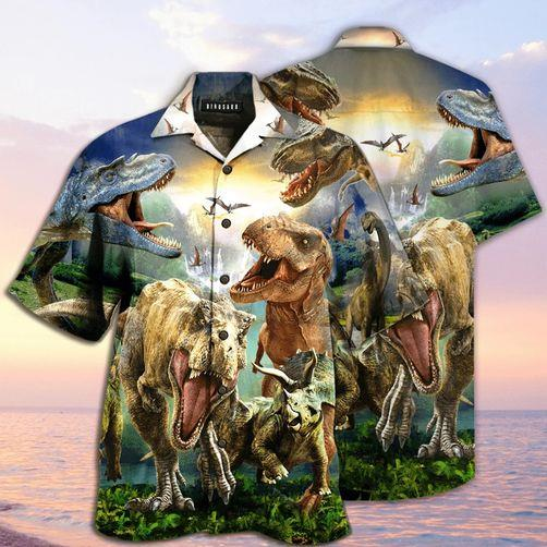 Honor Dinosaur In The Jurassic Period Hawaii Shirt Ha101835