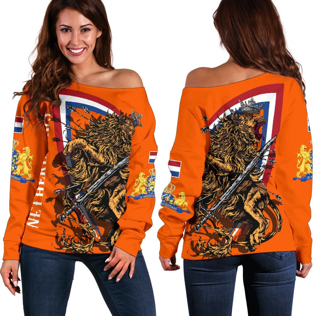 The Netherlands Off Shoulder Sweater Lion A7