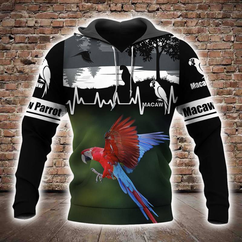 Love Parrot All Over Printed Hoodie AI100242