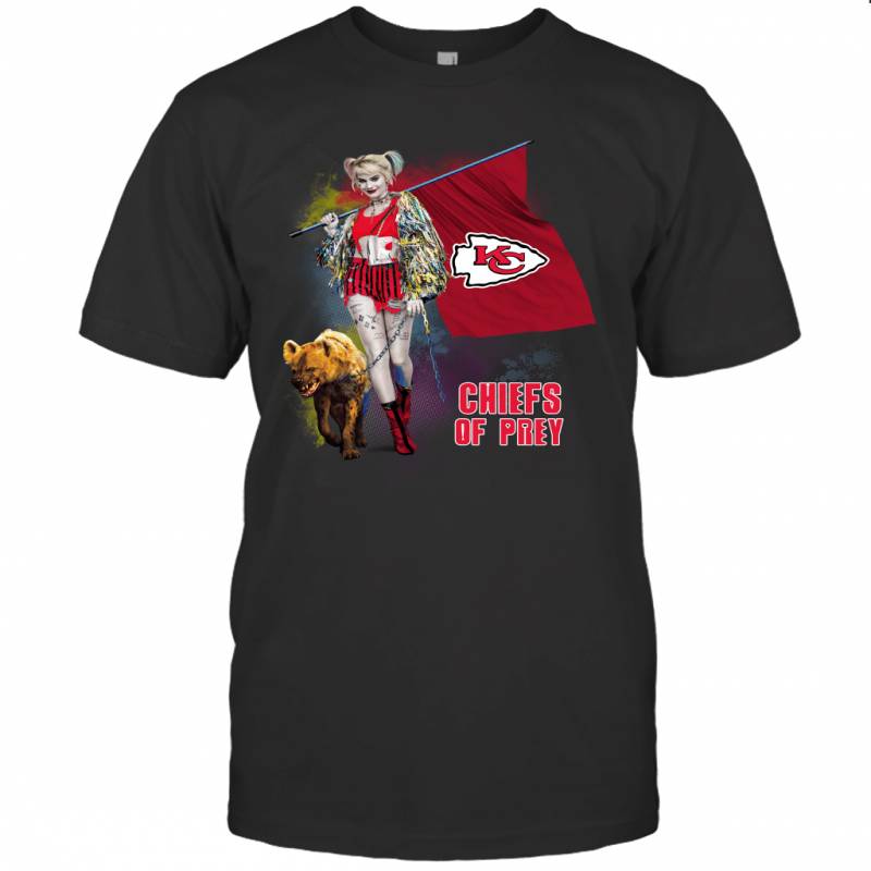 Harley Quinn flag Kansas City Chiefs Of Prey T-Shirt