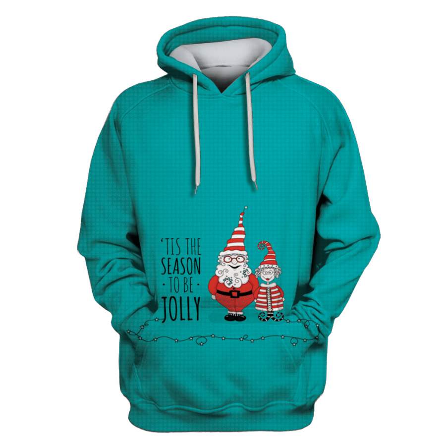 TIS THE SEASON TOBE JOLLY MERRY CHRISTMAS Custom T-shirt – Hoodies Apparel