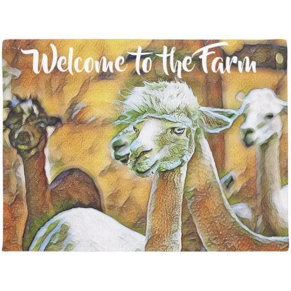 Welcome To The Farm Doormat Animal Doormat Welcome Mat Farm Rug Farmer House Decor Housewarming Gift Gift For Famer Friend Family Gift For Farm Animal Lovers