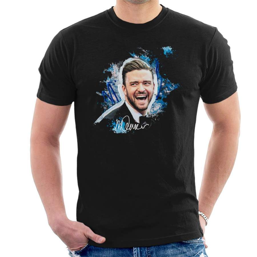 Original Portrait Of Justin Timberlake Men’s T-Shirt