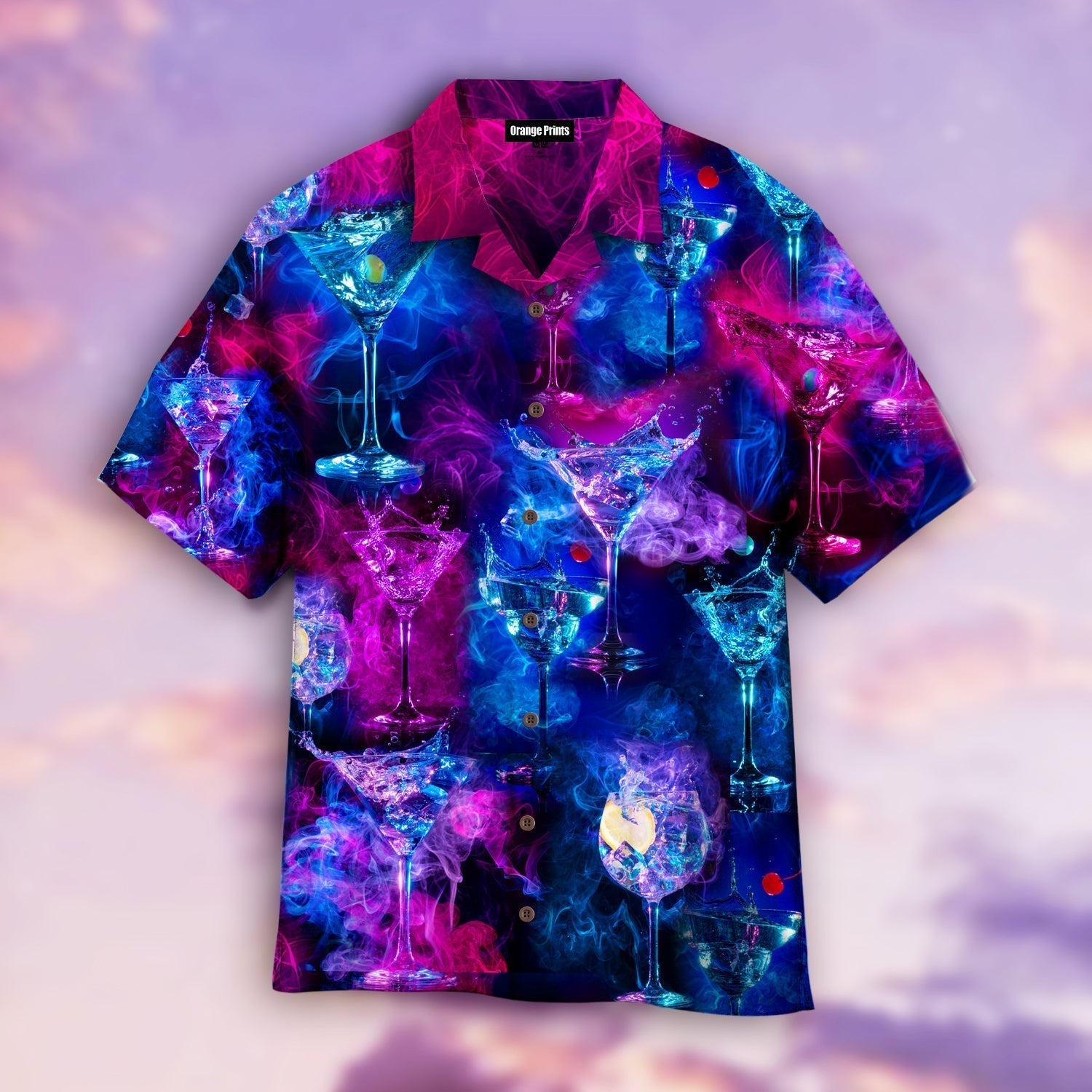 Glowing Cocktail Aloha Hawaii Shirts For Men Women Ha93349