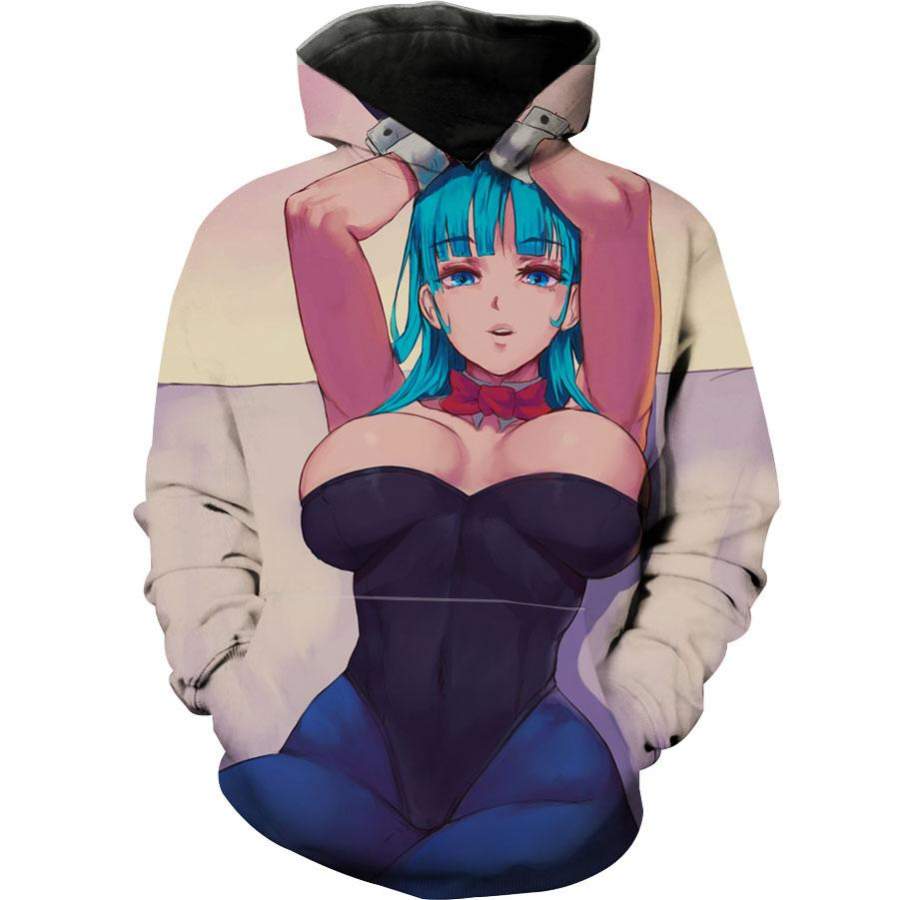 Dragon Ball Sexy Bunny Bulma Hoodie – Dragon Ball Sexy Clothing