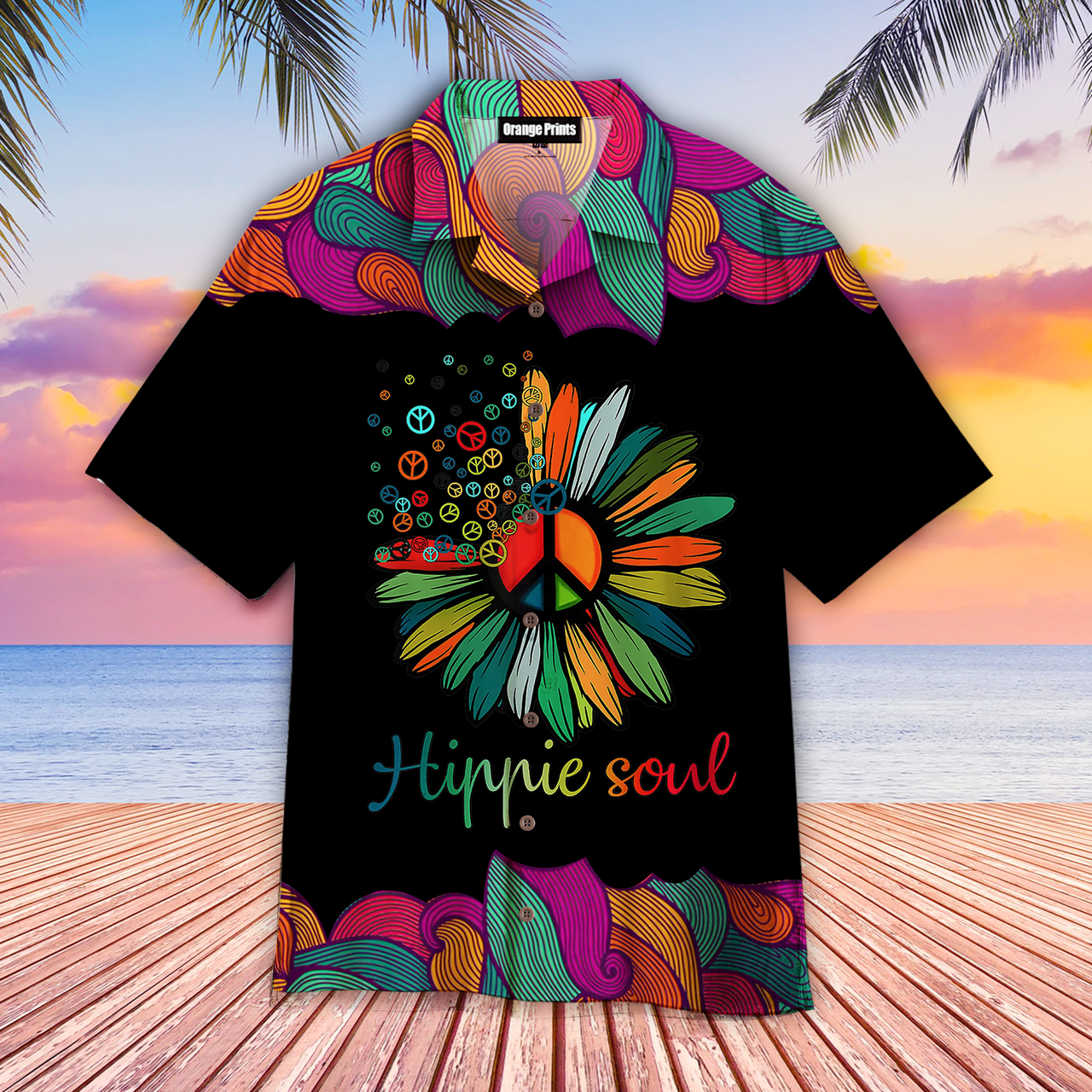 Hippie Soul Flower Aloha Hawaiian Shirt | For Men & Women | Hw649