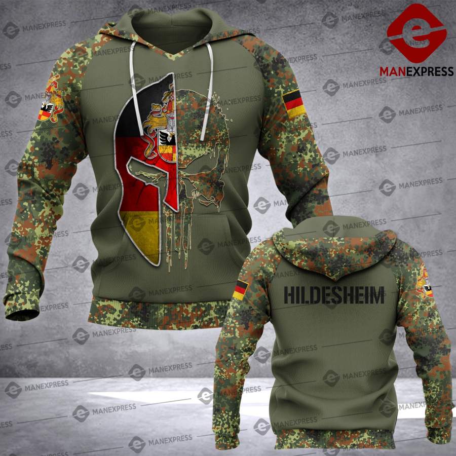 Spartan Hildesheim – Germany Camo army Pns 3D printed hoodie NQA
