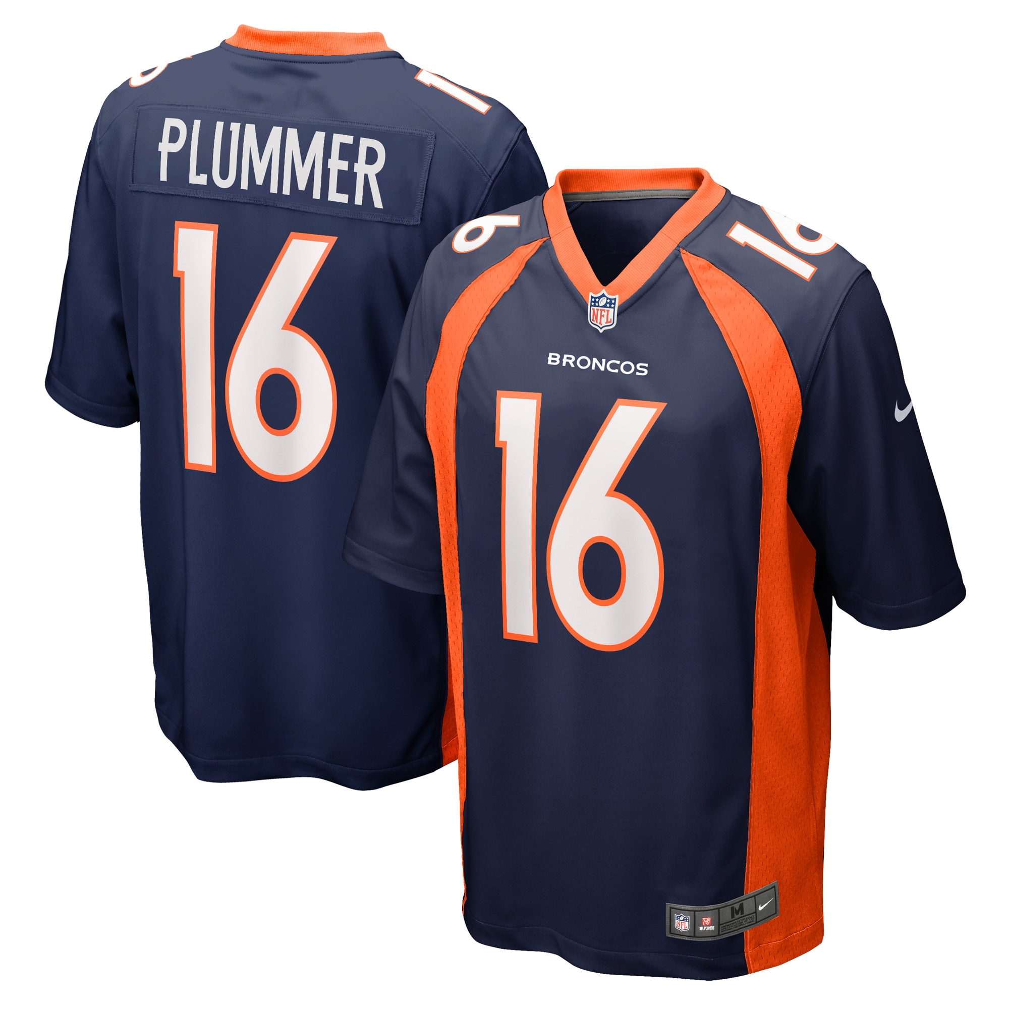 Men’s Denver Broncos Jake Plummer Navy Retired Player Jersey