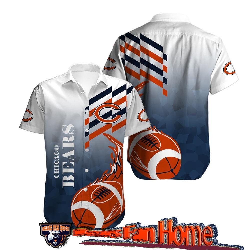 Nfl Chicago Bears Hawaiian Shirt Ball Graphics Gift For Fan