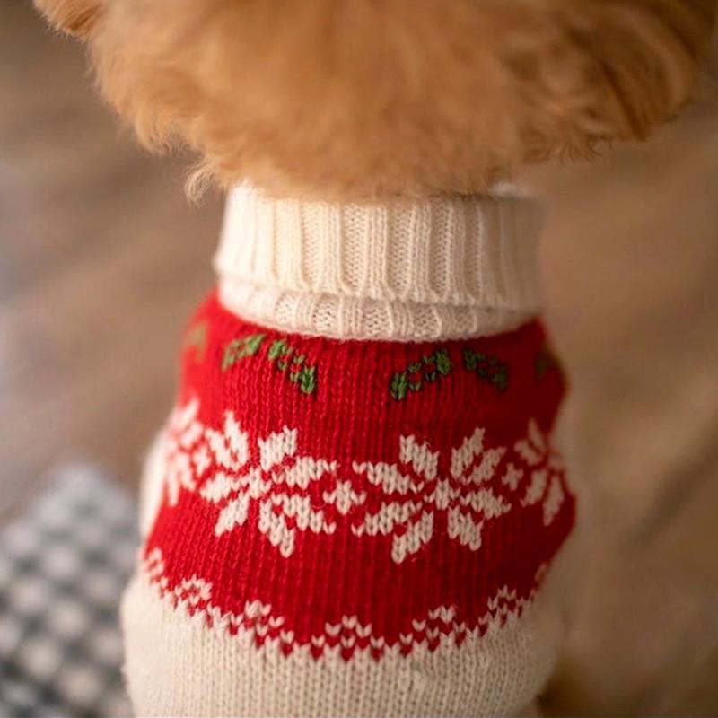 Winter Pet Dog Sweater Christmas Cute Dogs Clothes For Puppy Small Medium Dogs Sweatshir Coats Warm Boss Chihuahua Outfit Perro alx