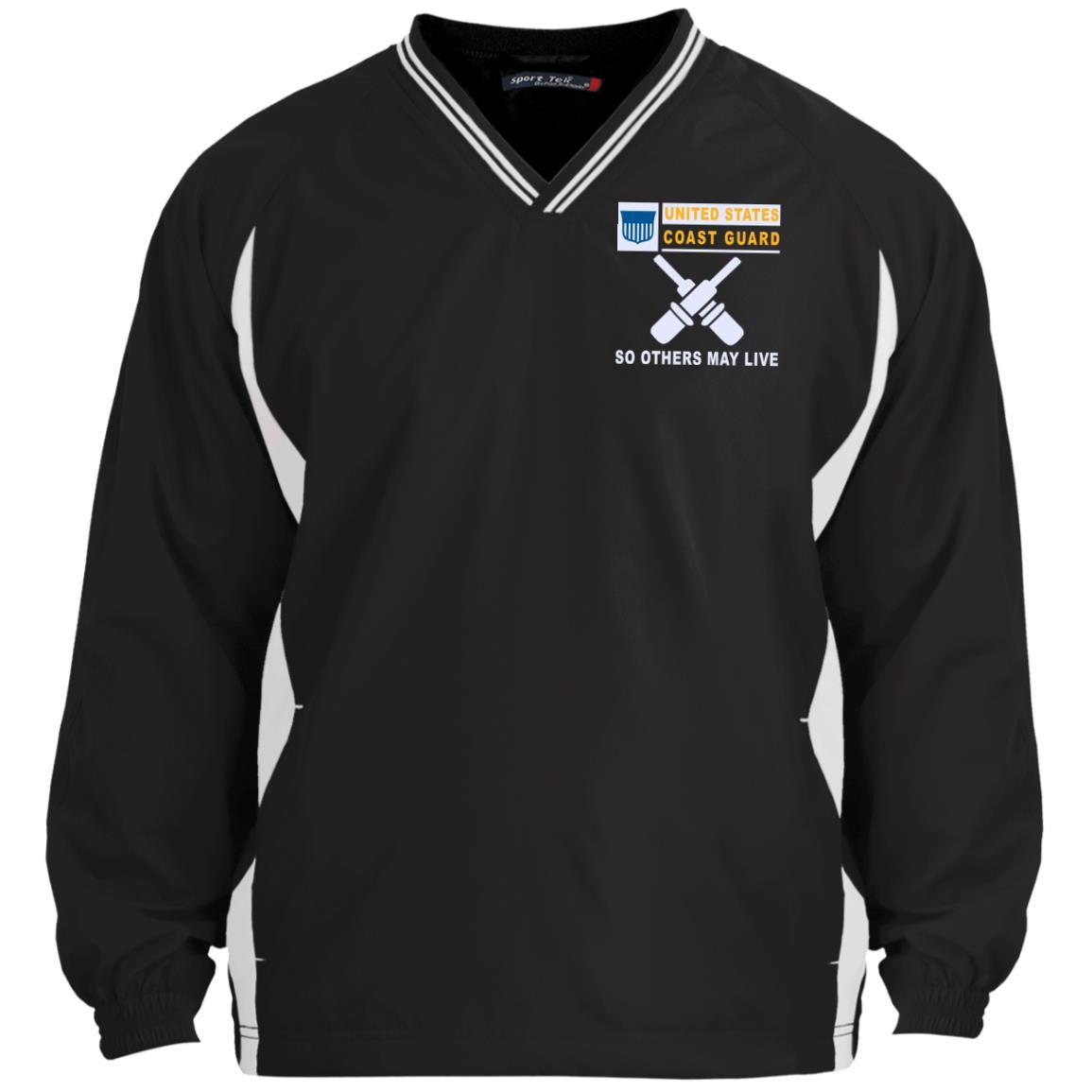 US Coast Guard Gunner’s Mate GM- So others may live Sport-Tek Tipped V-Neck Windshirt