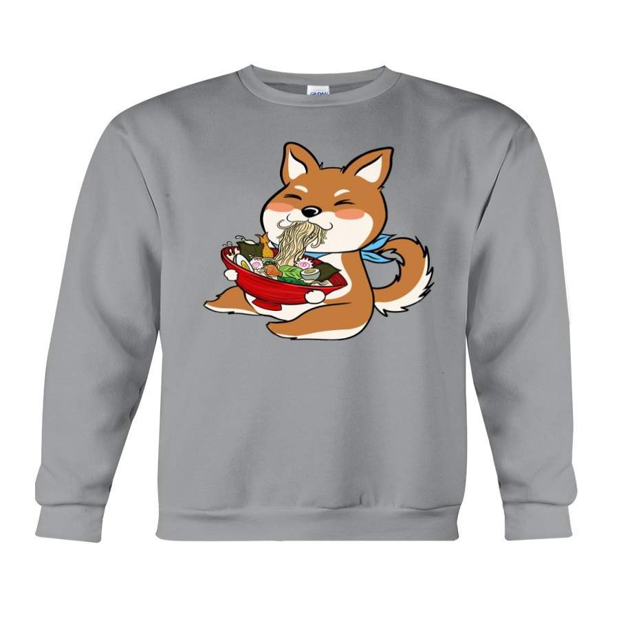 Shiba Inu Ramen Funny Design For Animal Lovers Sweatshirt