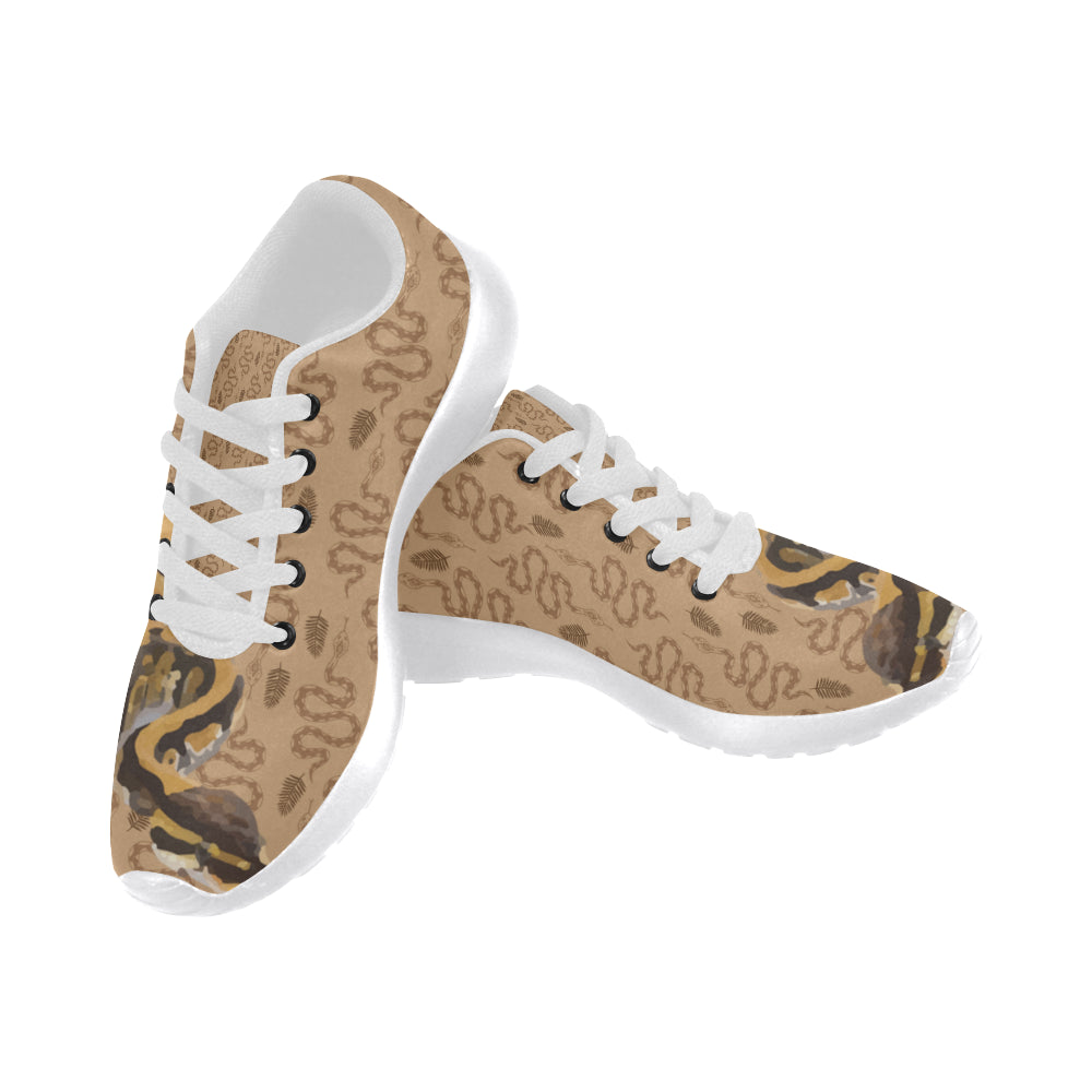 Python White Sneakers for Women