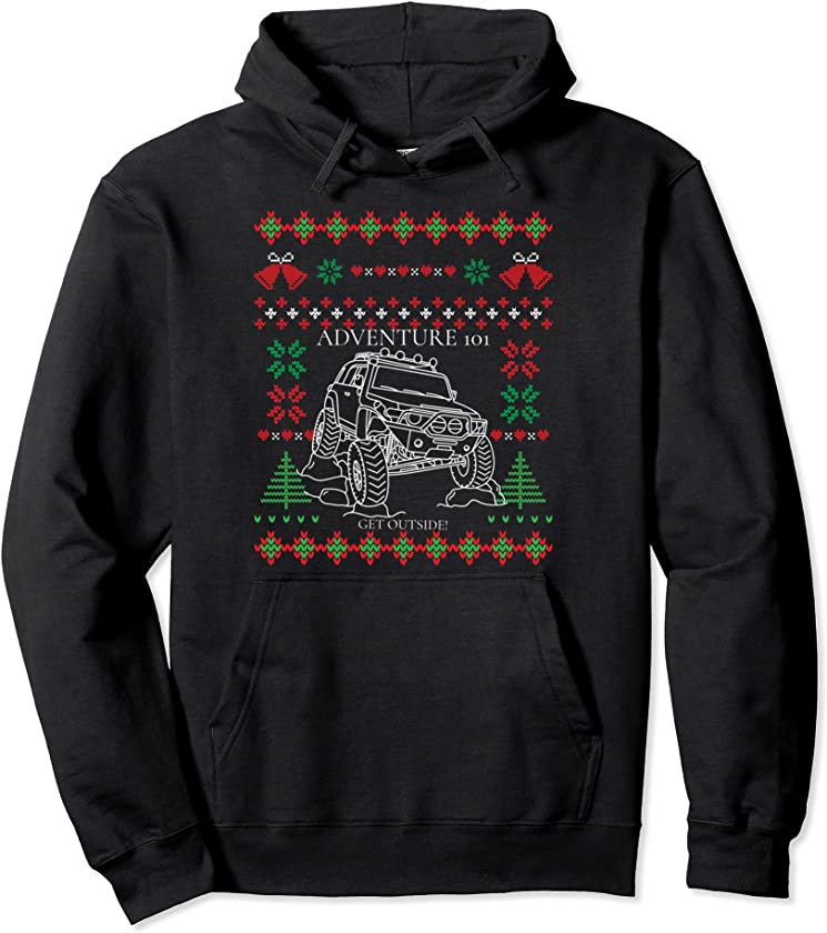 Ugly Christmas FJ cruiser. Pullover Hoodie