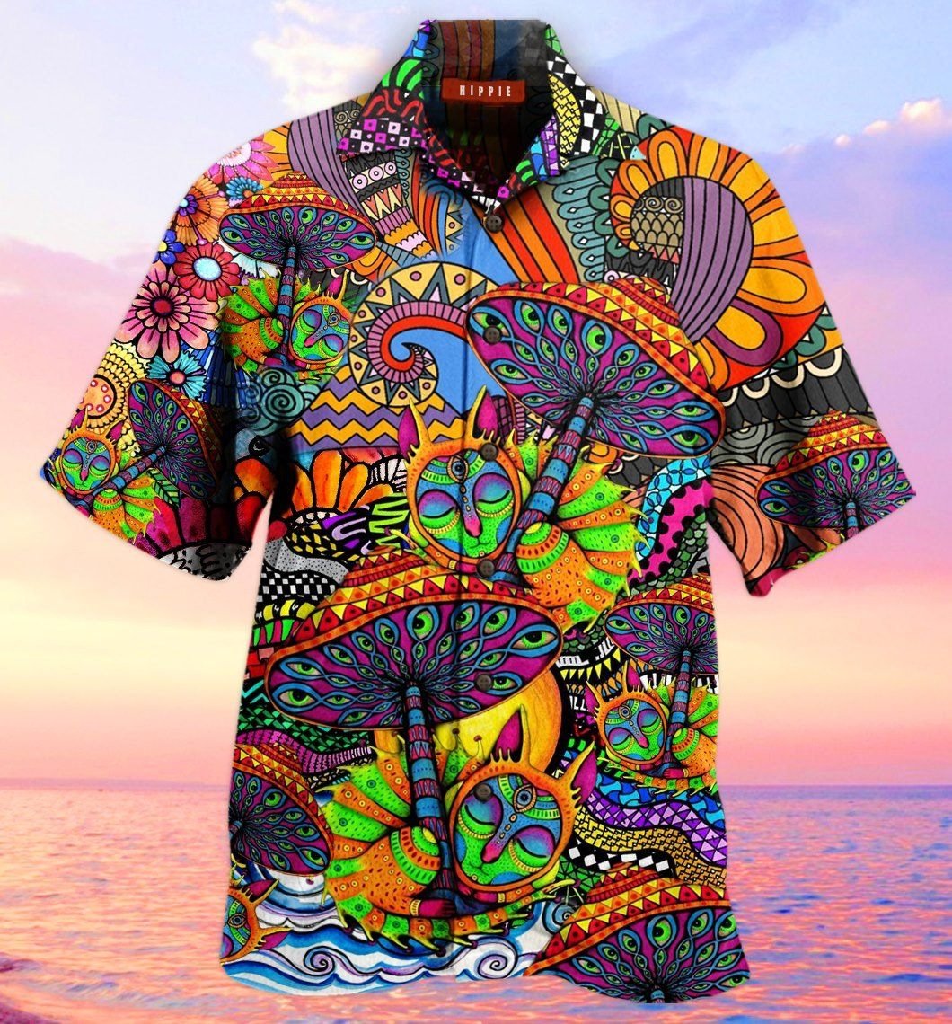 Hippie Unisex Hawaii Shirt Full Size Adult Colorful Ha2405