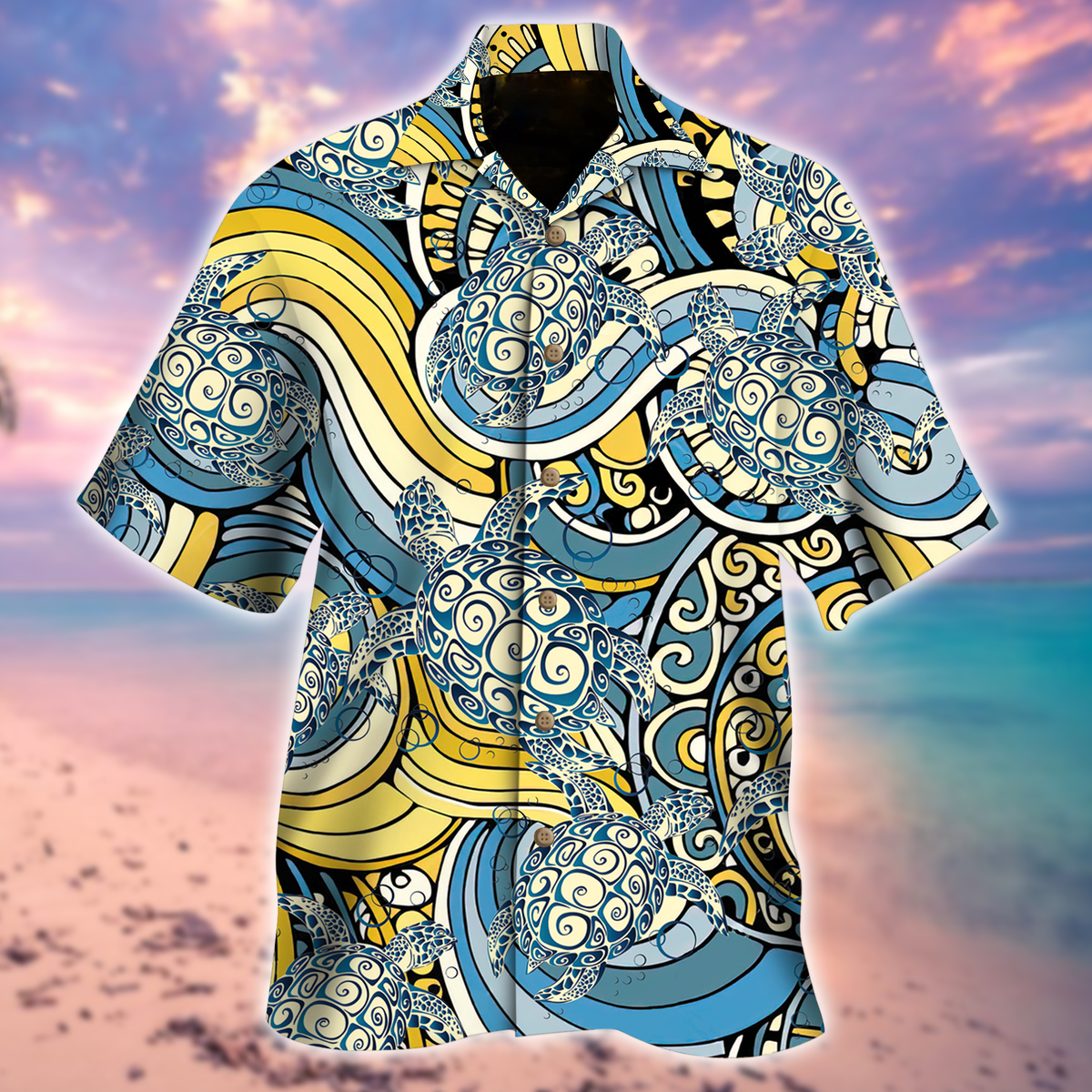 Turtle Blue Hawaiian Shirt | Unisex | Adult | Hw6618