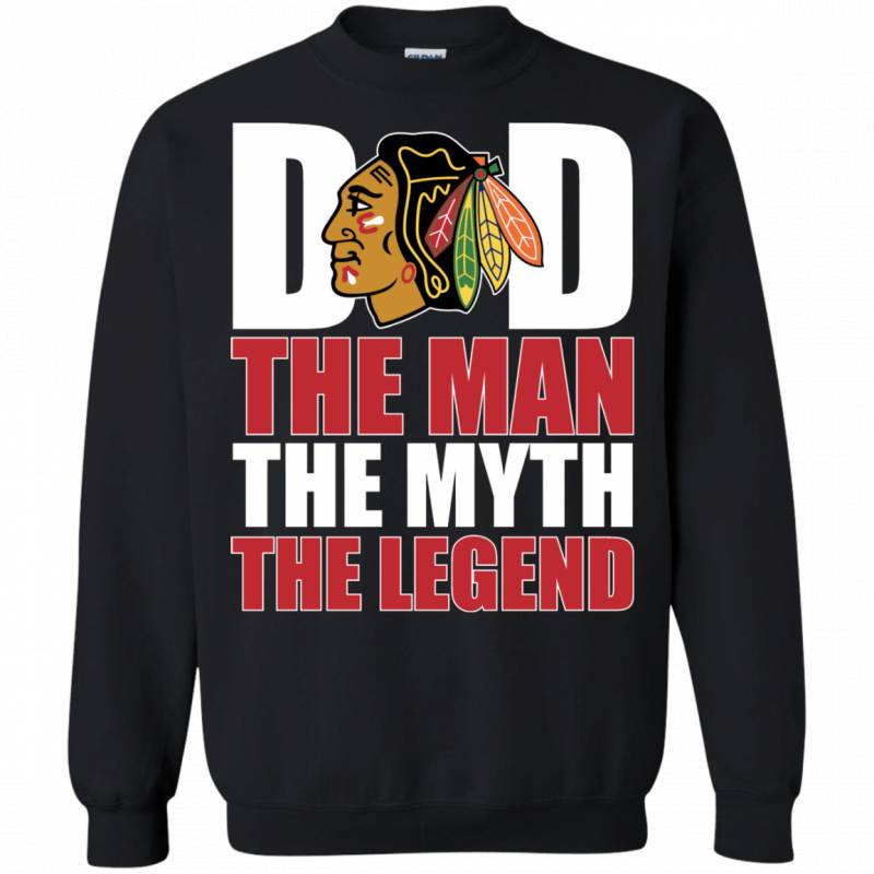 Chicago Blackhawks Hockey Dad The Man The Myth The Legend Shirt