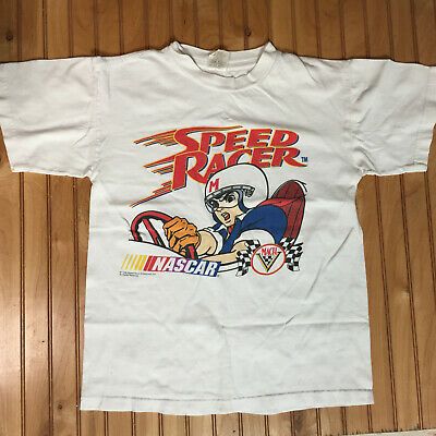 Vtg 80s 90s Speed Racer Nascar Mach V 1 Gogogo Tv Movie T-Shirt