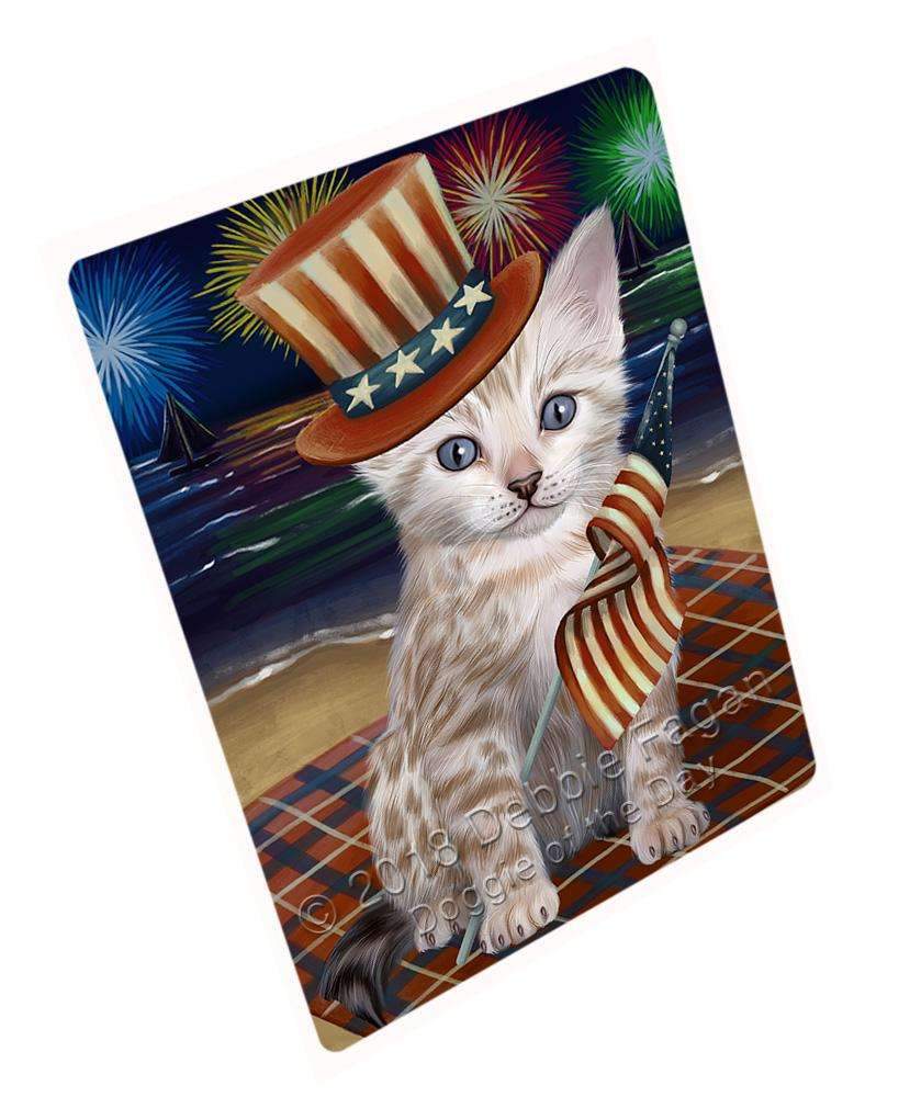 4Th Of July Independence Day Firework Bengal Cat Blanket Blnkt84891