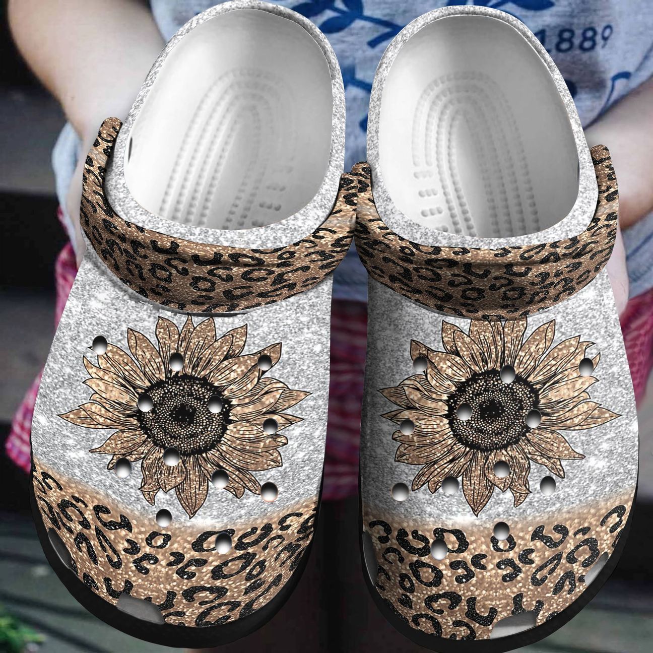 Cheetah Personalized Clog, Custom Name, Text, Color, Number Fashion Style For Women, Men, Kid, Print 3D V1