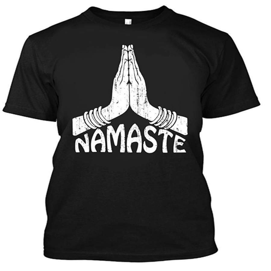 Adult Namaste Yoga Meditation Short Sleeve T-Shirt