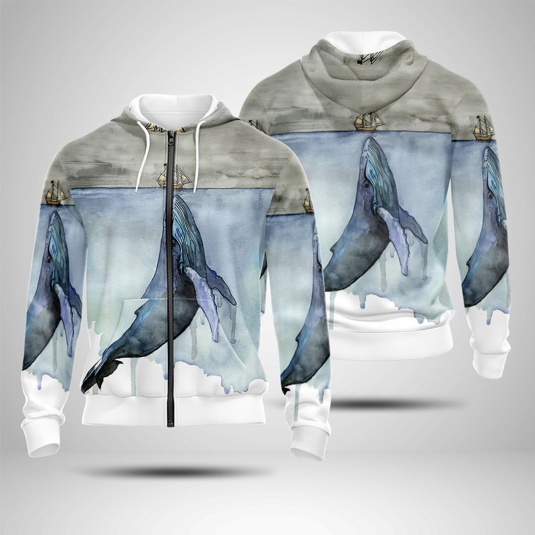 A Boat And The Whale Zip Hoodie – TMHZH0005